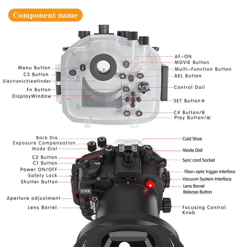 Load image into Gallery viewer, Underwater Housing for Sony A7R IV
