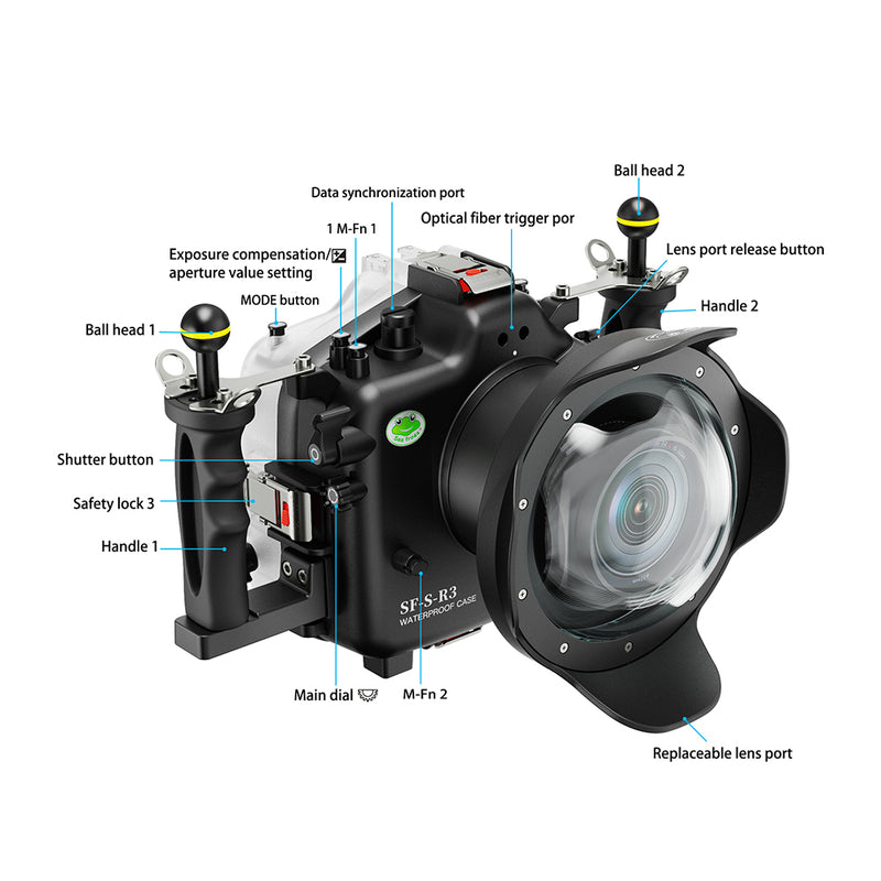 Load image into Gallery viewer, Underwater Housing for Canon EOS R3
