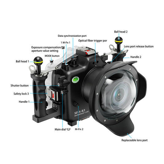 Underwater Housing for Canon EOS R3