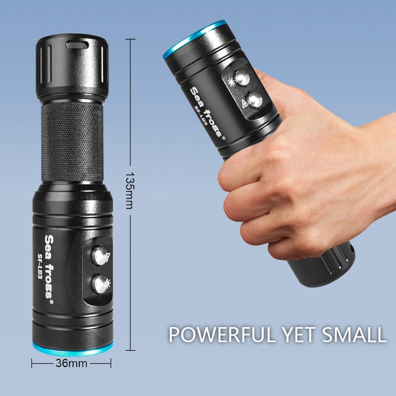 Load image into Gallery viewer, SF-L03 Amphibious Waterproof Flashlight 1000 Lumen
