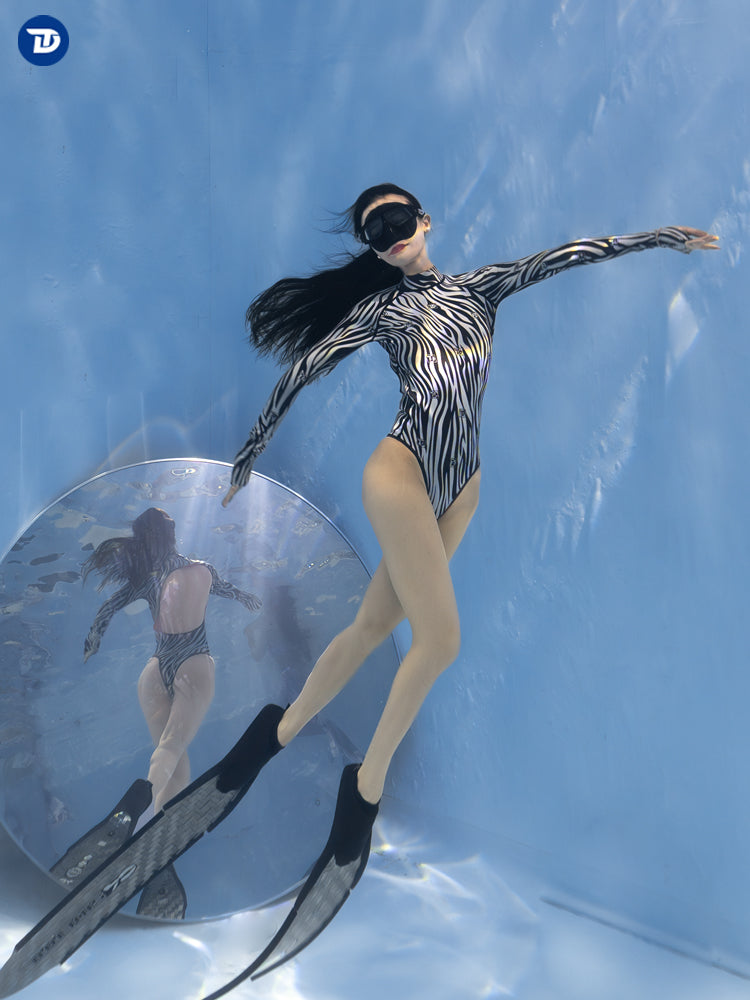 Load image into Gallery viewer, Zebra Print Series Backless Bikini 2mm Wetsuit
