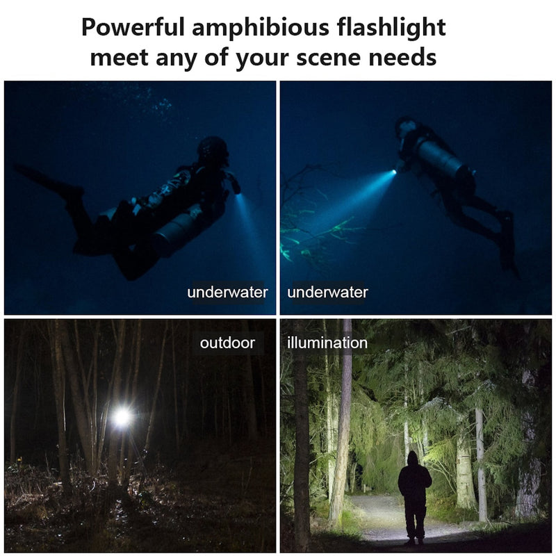 Load image into Gallery viewer, SF-L03 Amphibious Waterproof Flashlight 1000 Lumen
