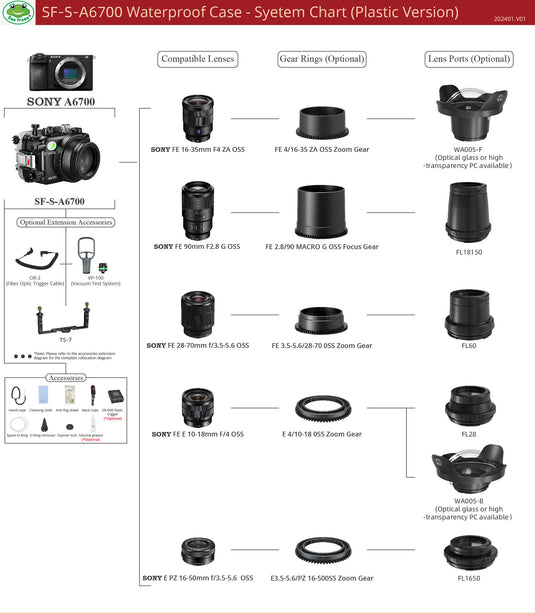 Underwater Housing for Sony A6700