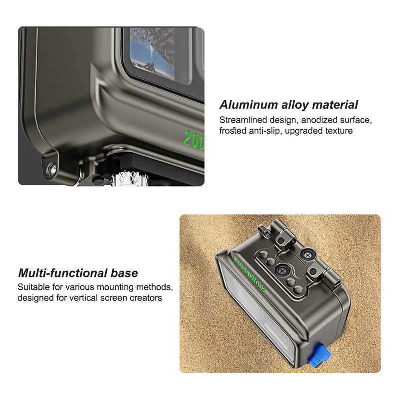 Load image into Gallery viewer, Underwater Housing for Gopro 13/12/11/10/9 (200M)
