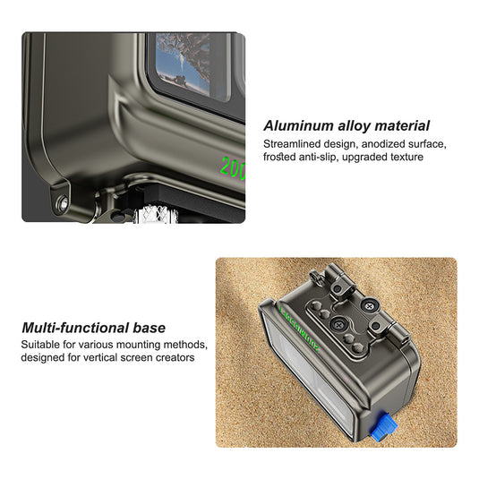 Underwater Housing for Gopro 13/12/11/10/9 (200M)