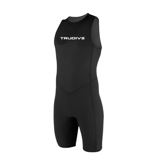 Back Zip Sleeveless with Short 2mm Wetsuit - Neoprene