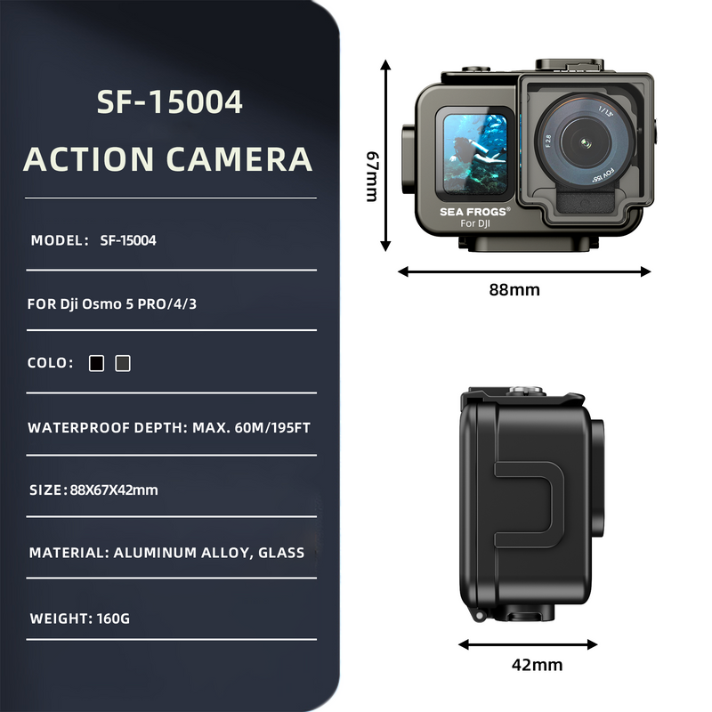 Load image into Gallery viewer, Underwater Housing for Dji Osmo Pro 5/4/3 (Aluminum Alloy)
