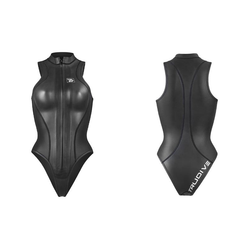 Load image into Gallery viewer, Siren Alpha Front Zip Sleeveless Bikini 2mm Wetsuit
