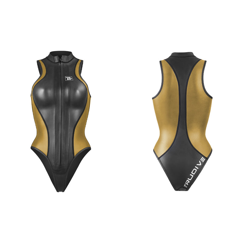 Load image into Gallery viewer, Siren Alpha Front Zip Sleeveless Bikini 2mm Wetsuit
