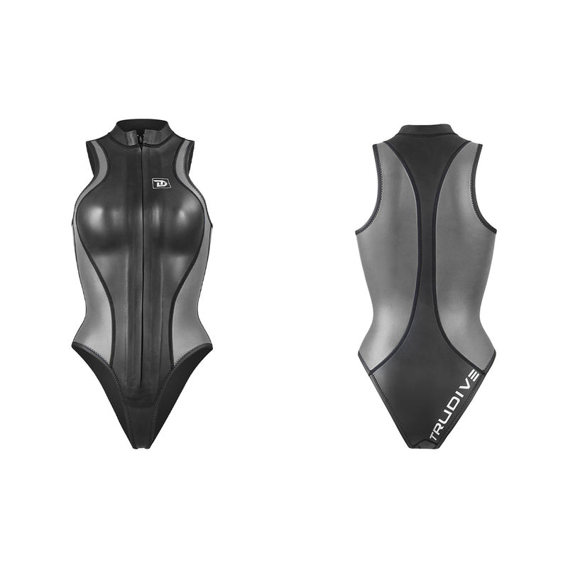 Load image into Gallery viewer, Siren Alpha Front Zip Sleeveless Bikini 2mm Wetsuit
