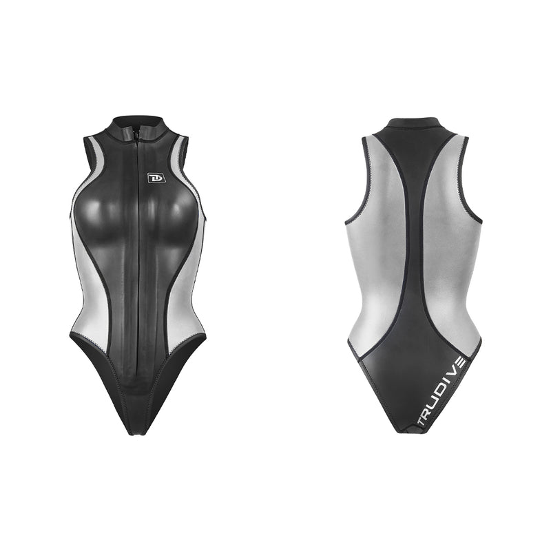 Load image into Gallery viewer, Siren Alpha Front Zip Sleeveless Bikini 2mm Wetsuit
