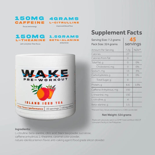 WAKE Pre-Workout (Various Flavors)