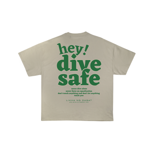 Hey Dive Safe Tee | Khaki