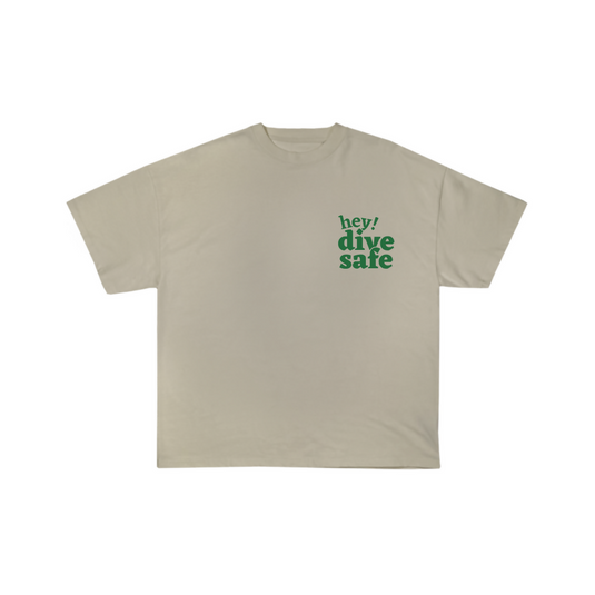 Hey Dive Safe Tee | Khaki