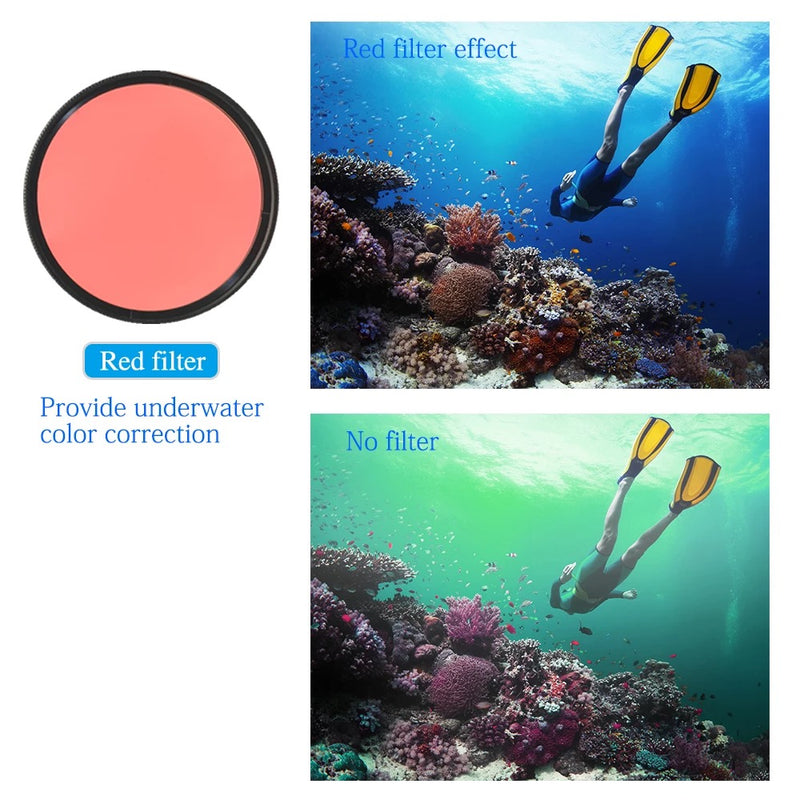 Load image into Gallery viewer, 67mm Red Filter for Underwater Cases
