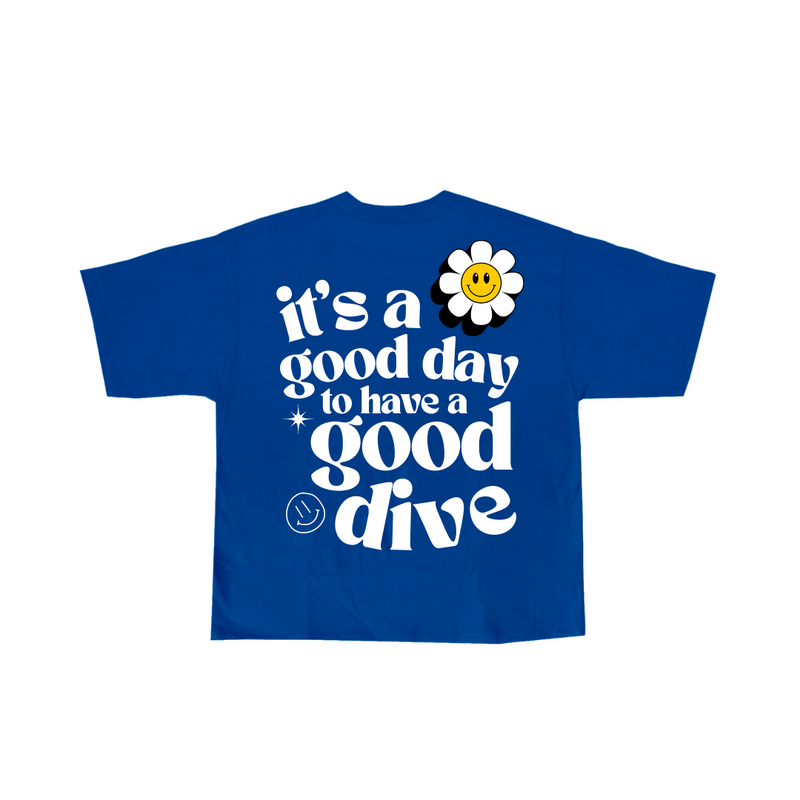 Load image into Gallery viewer, Good Day, Good Dive Tee | Royal Blue
